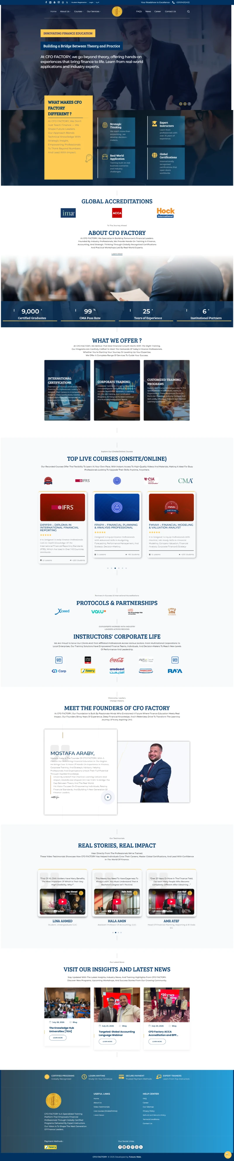 CFO Factory | منصة تدريب مالي معتمدة